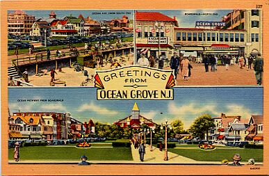Ocean Grove, North End Beach, 1953.
